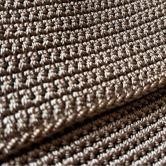 The SAK Tan Woven Square Zip Top with Flap Crossbody Shoulder Mini Bag Purse - Picture 3 of 11